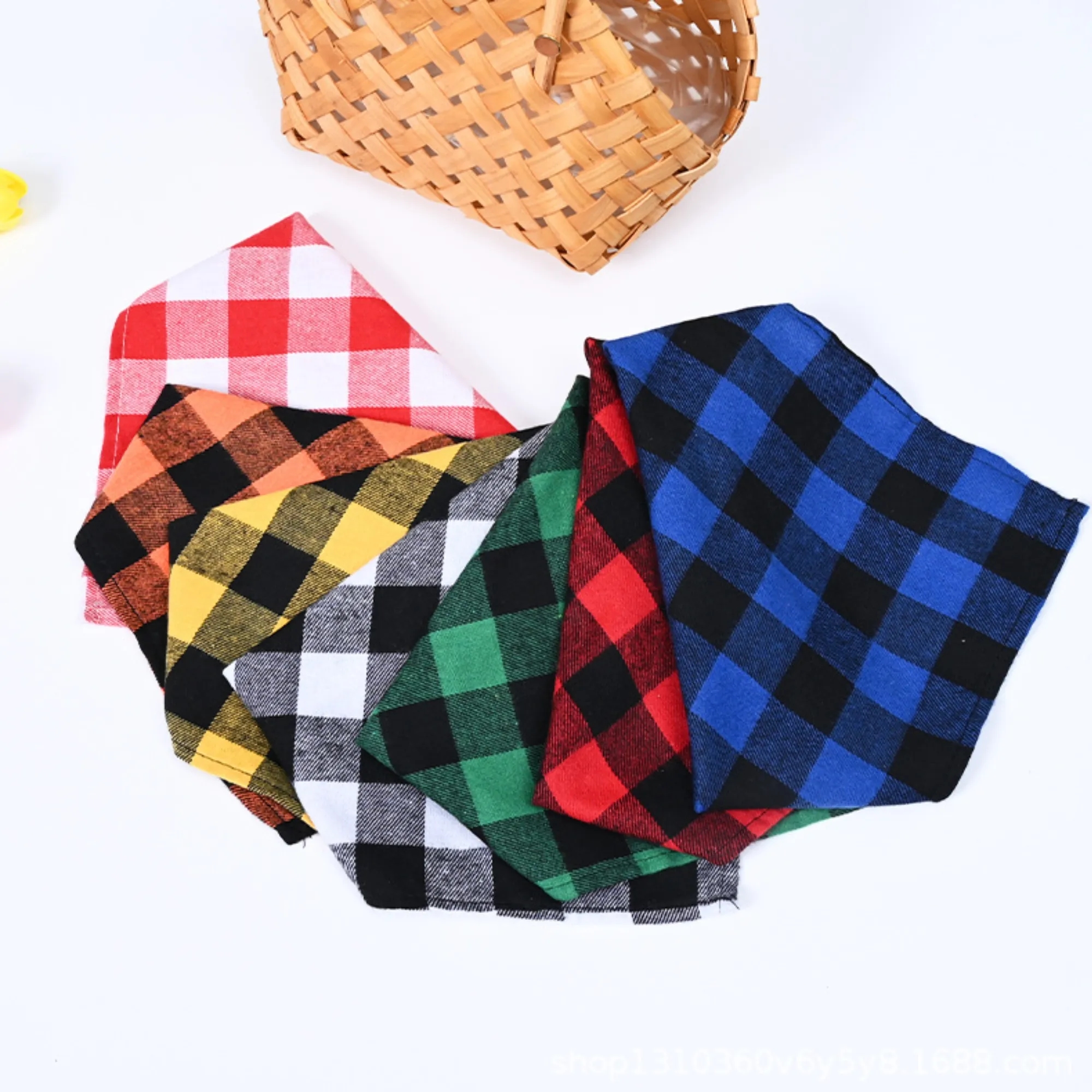 Large Pet Triangle Bandana Polyester Cotton Dog Cat Bib 3