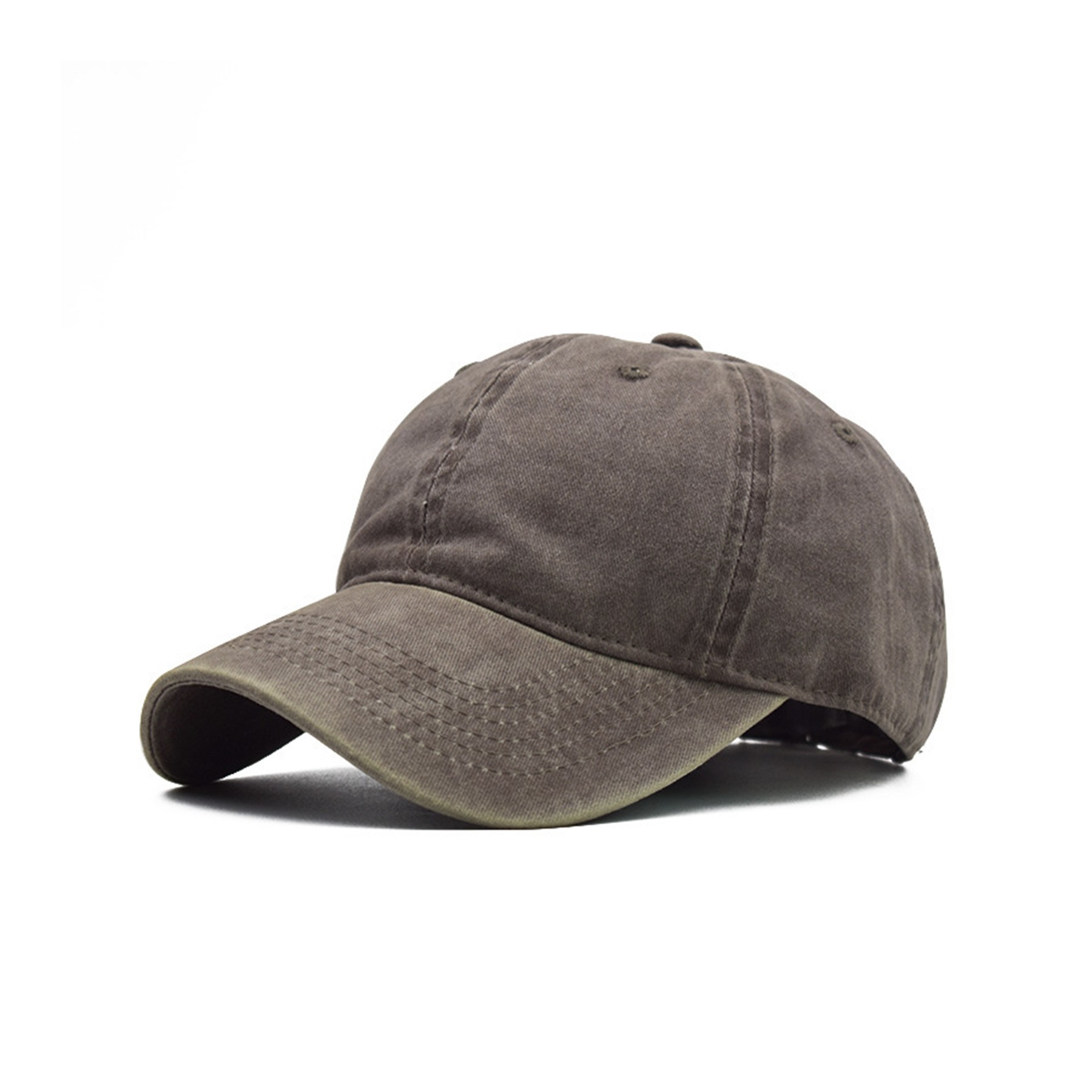 Men Women Washed Cotton Baseball Cap Adjustable Hat 5