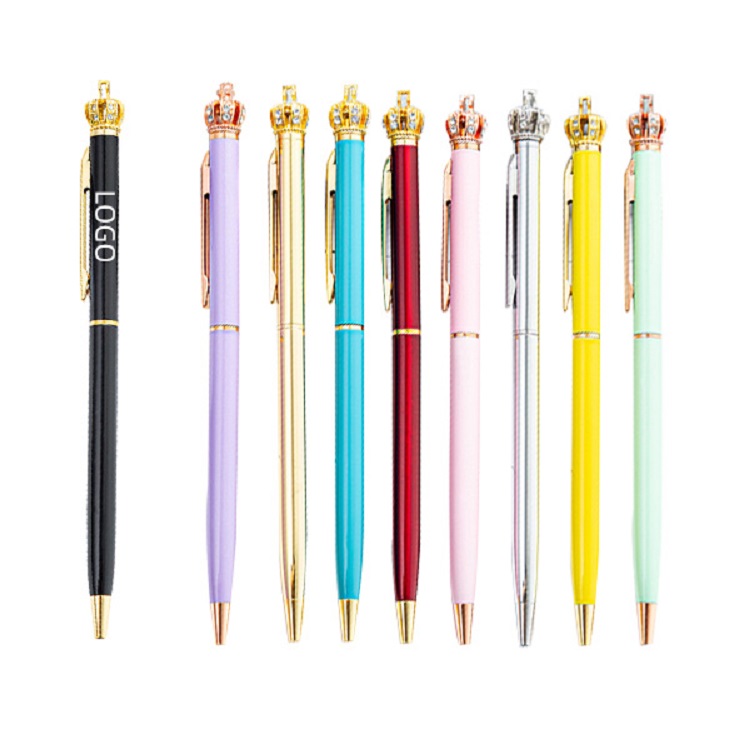 Twist Action Crown Shaped Ballpoint Pen 1