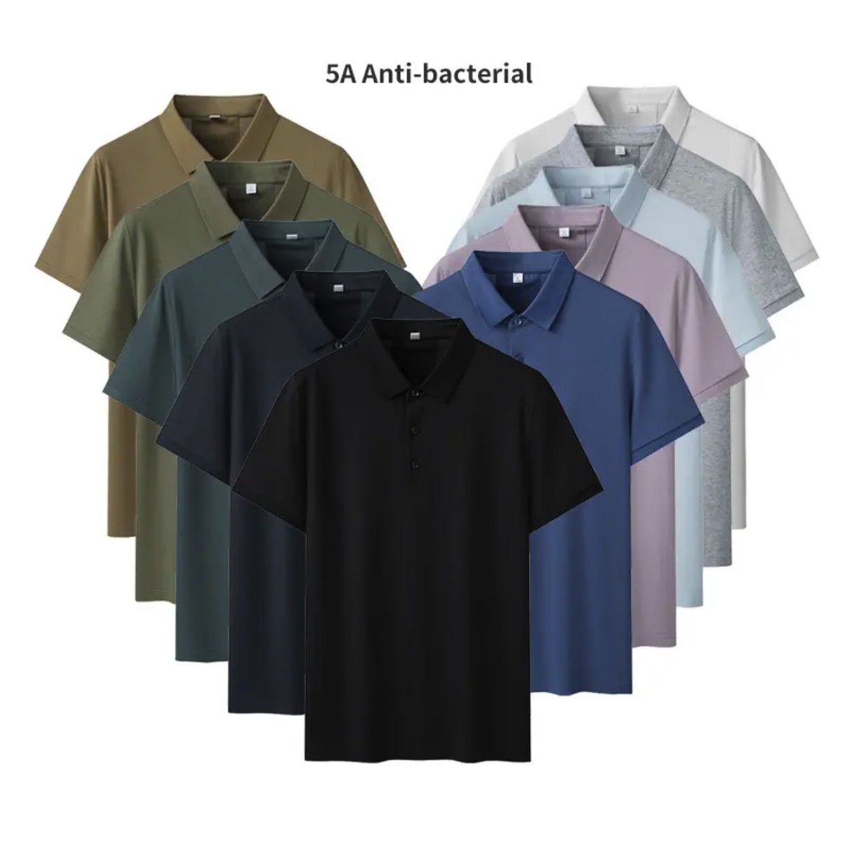 Unisex mercerized cotton POLO shirt instock 2