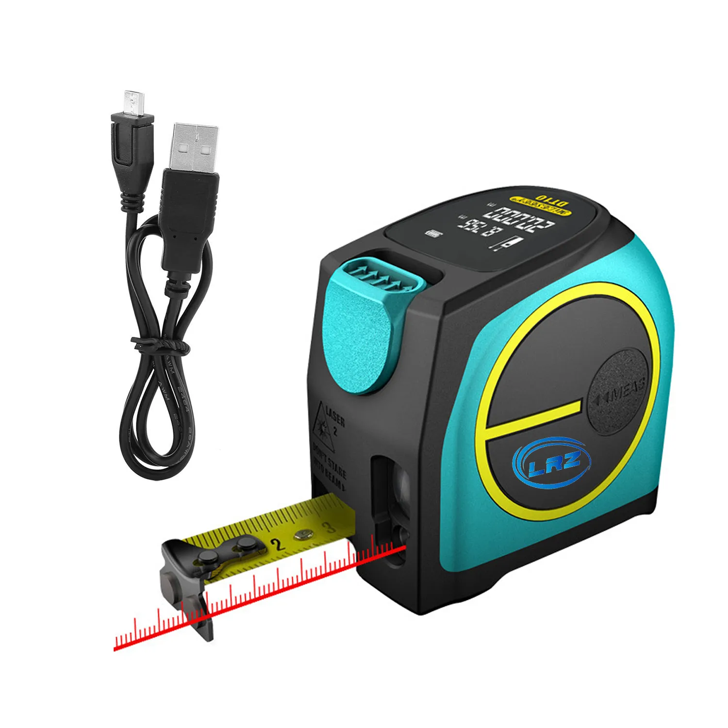 2 in 1 USB Rechargable Lasers Distance Tape Measure 3