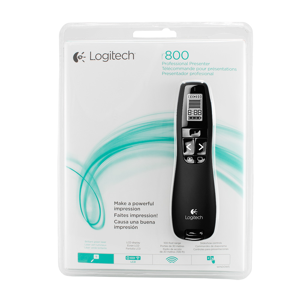 Logitech® R800 Professional Presenter (Green Laser) 5