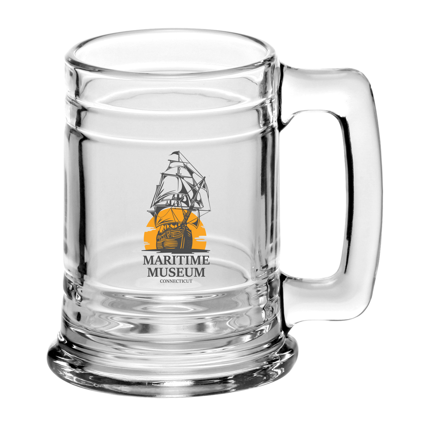 15 oz. Anchor Glass Beer Mugs (2 Color Imprint) 12