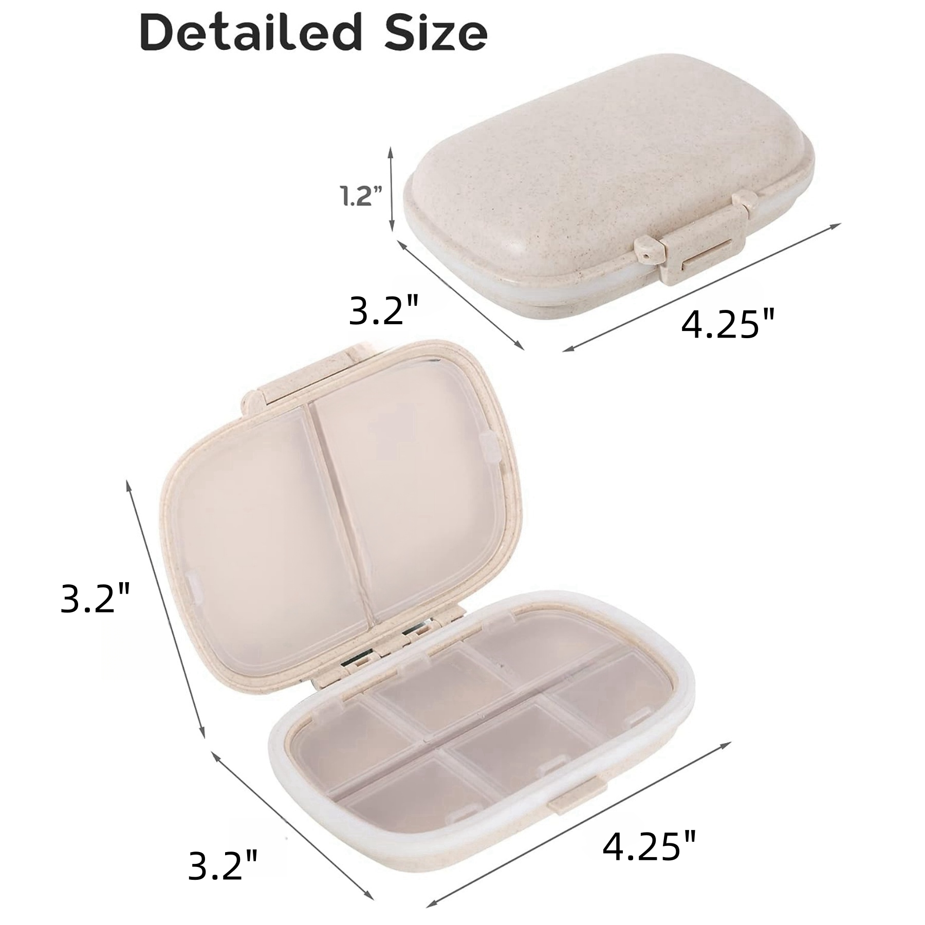 8 Compartment Travel Pill Box 2