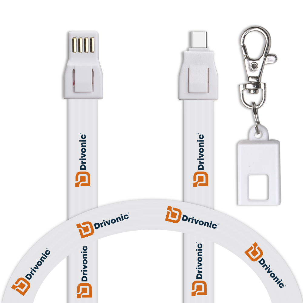 IOS and Micro 2 in 1 Lanyard Charging Cable