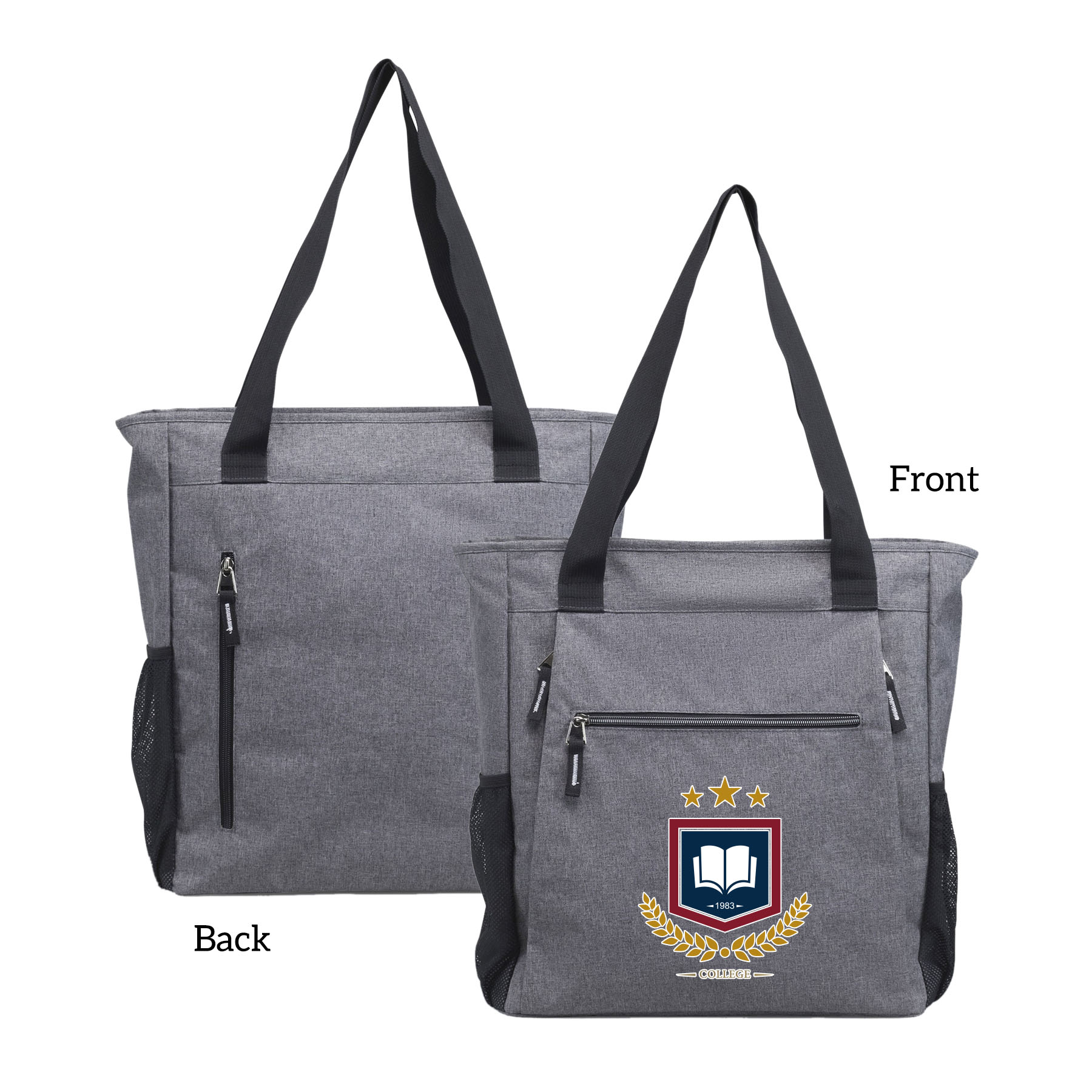 300D Heathered Yoga Mat Versatile Tote Sport Bag 6