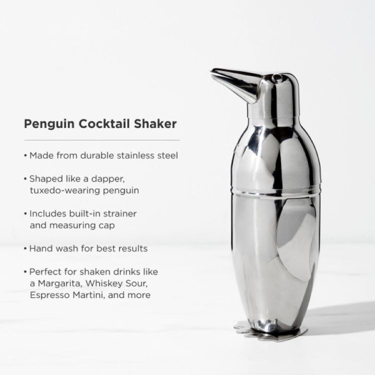 Viski® Penguin Cocktail Shaker 2