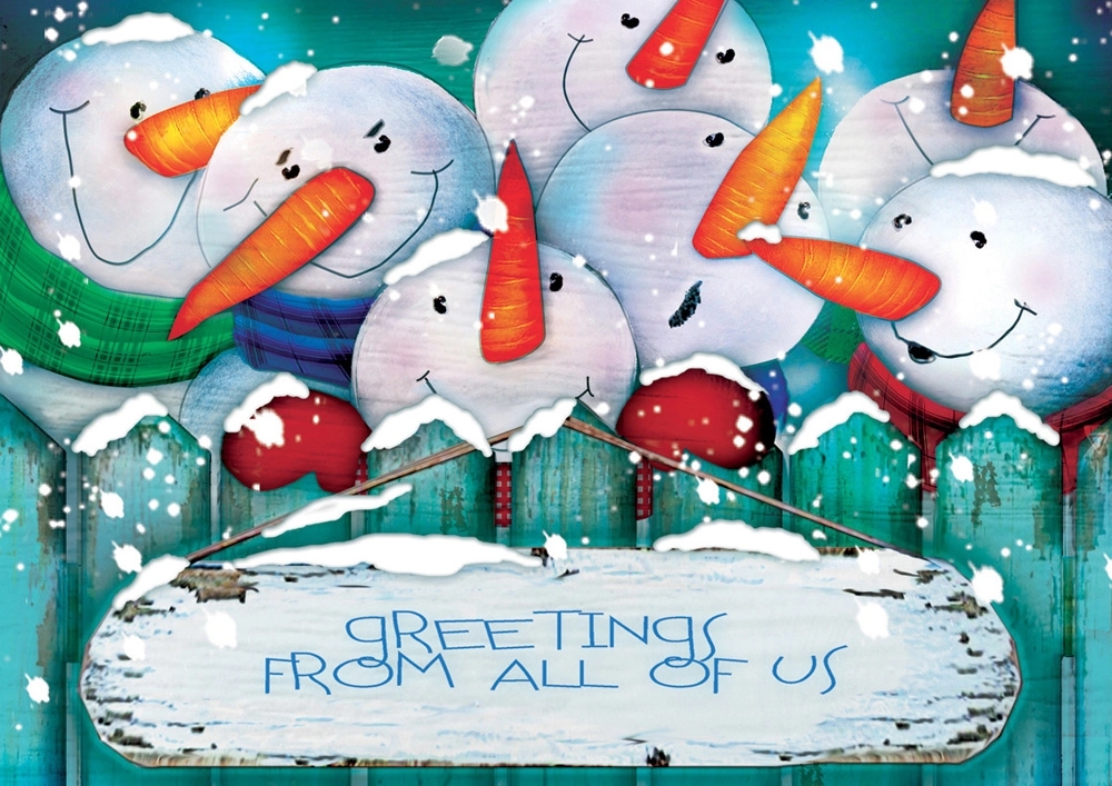 Snowball Bash Holiday Cards 2