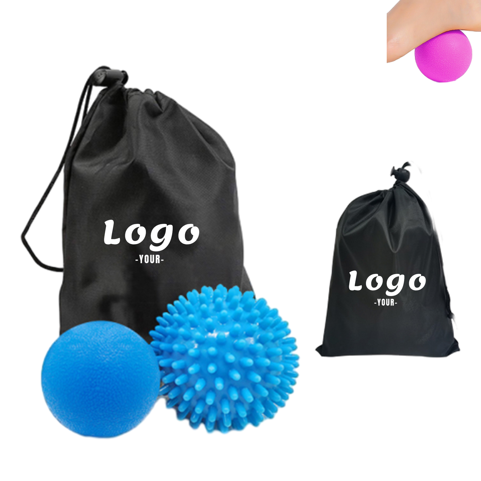 2-Piece Massage Ball Set with Bag 1
