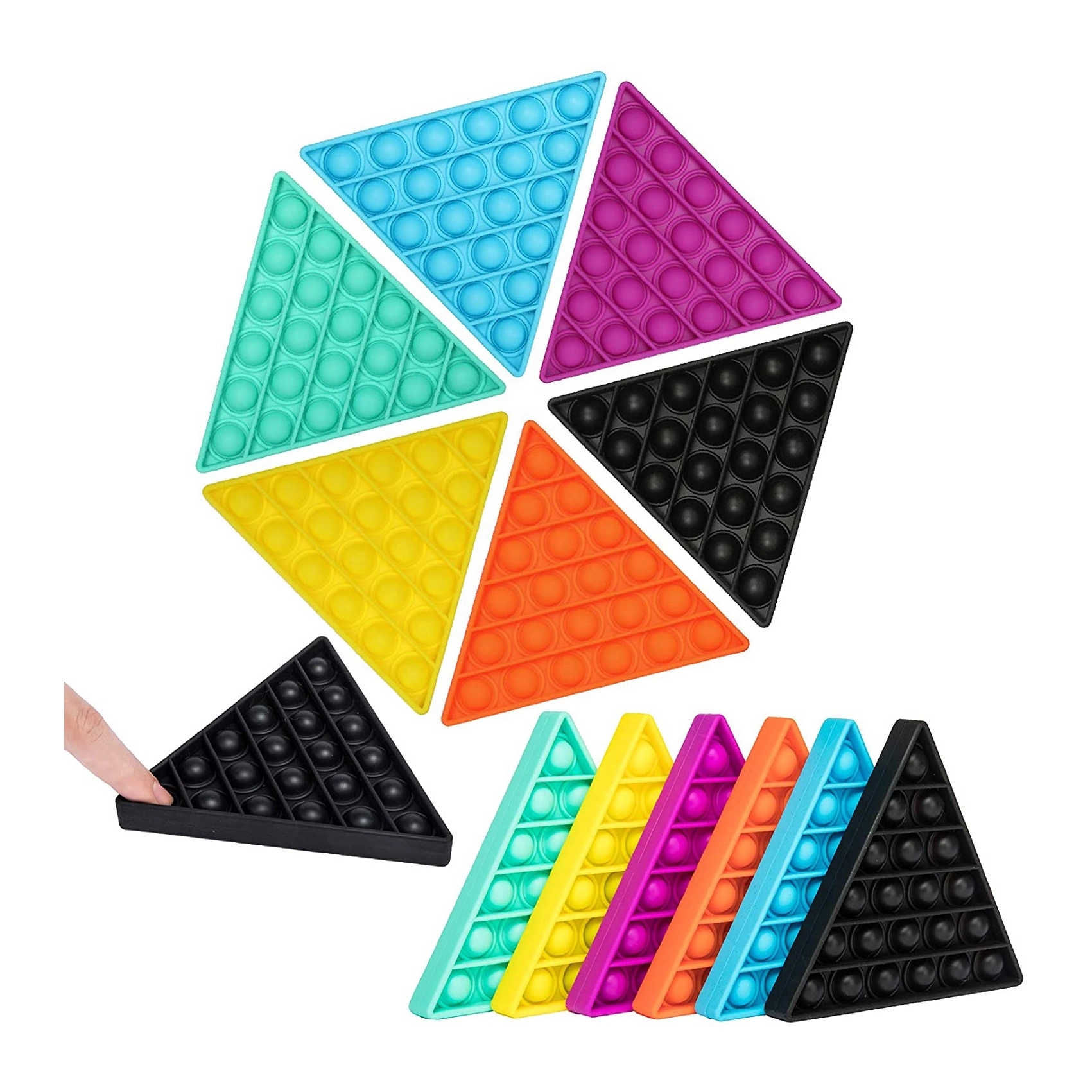 Triangle Push Pop Toy 6