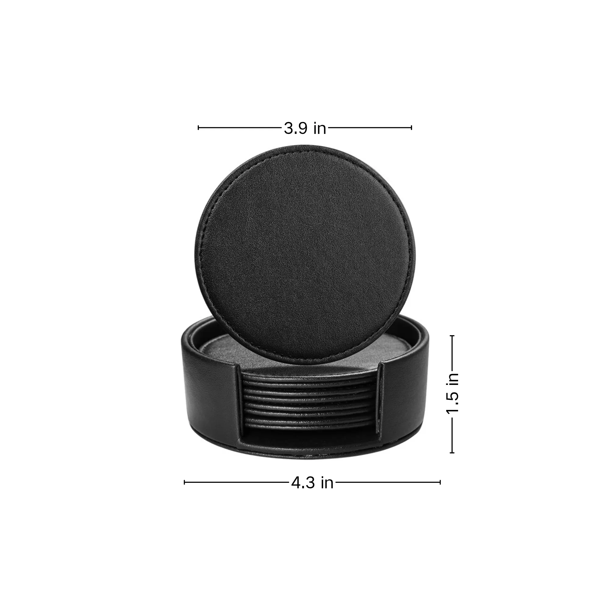 Leather Insulated Coaster Set 5