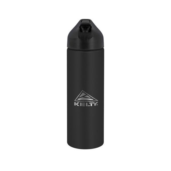 EasyFlow Recycled Aluminum Bottle w Straw Lid, custom water bottle with logo imprint 202