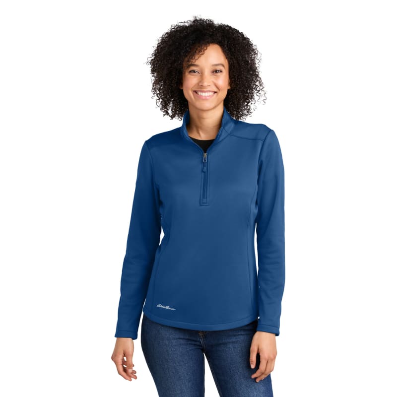 Eddie Bauer Women's Smooth Mid Layer Fleece 1/2-Zip 12