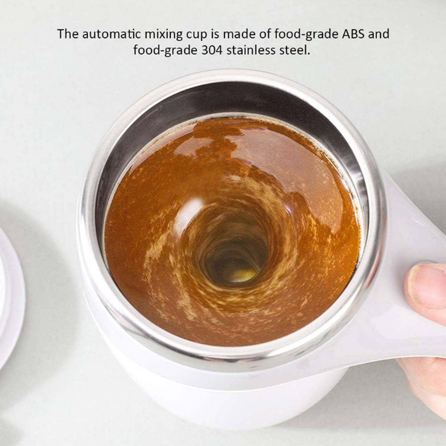 12oz Electric Magnetic Stirring Coffee Mug Quick Cooling 6
