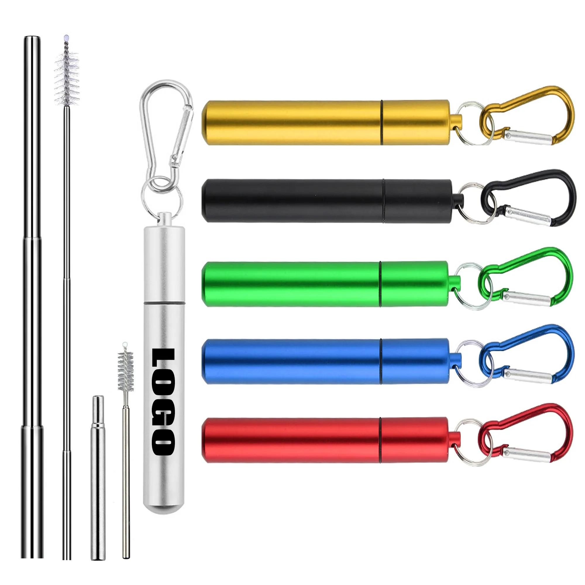 Stainless Steel Straw Reusable Telescopic 4