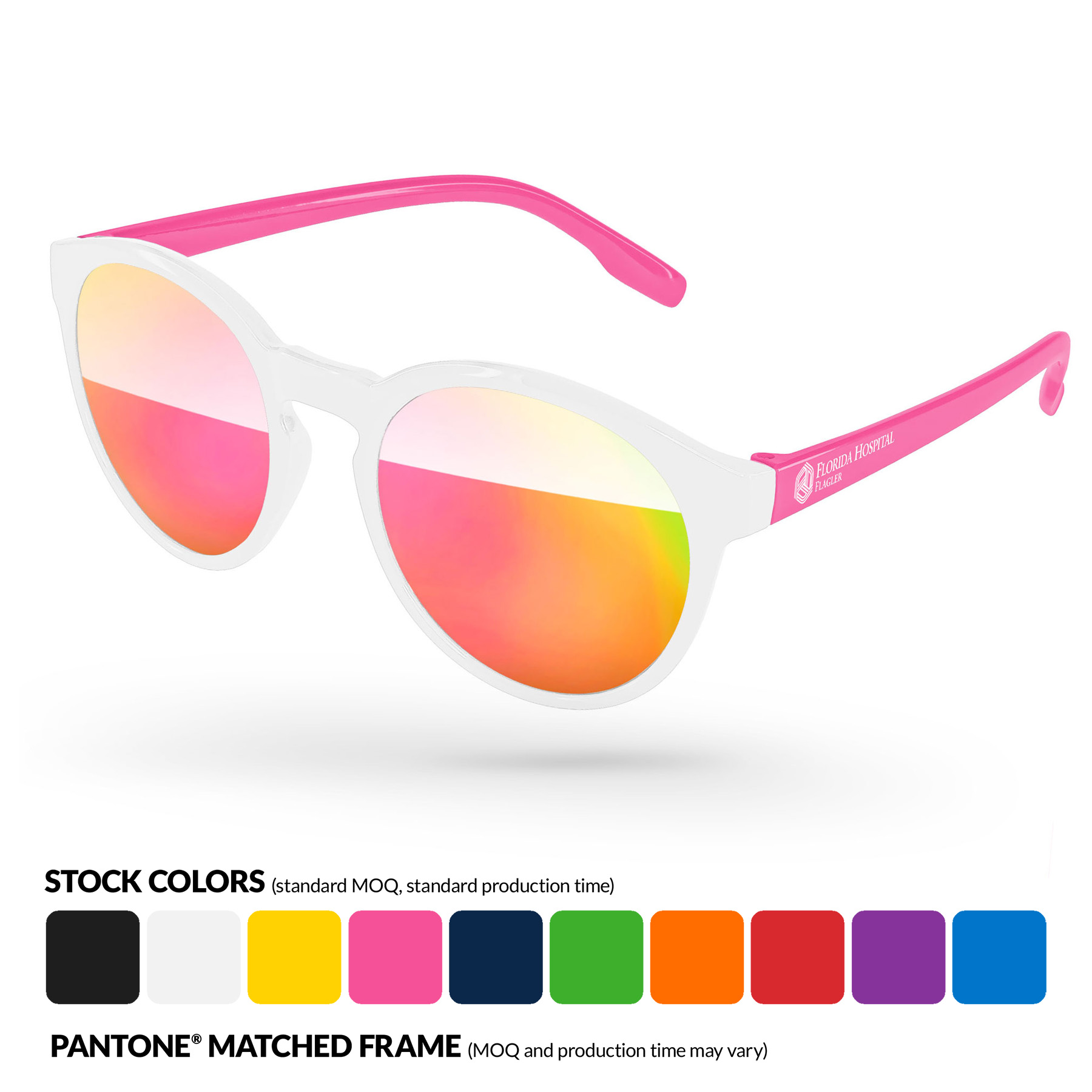 Breast Cancer Awareness Vicky Mirror Sunglasses 7