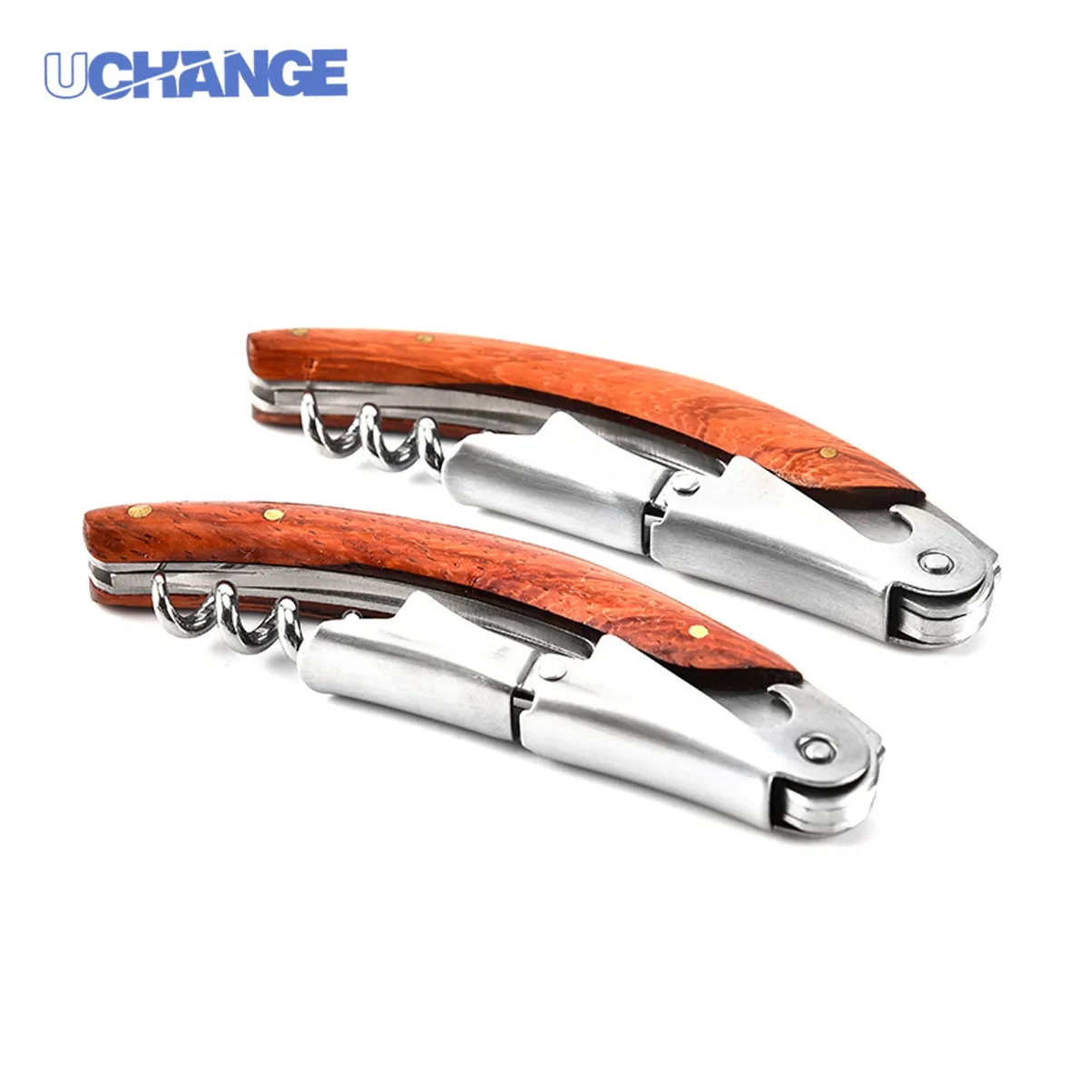 Professional Waiter's Corkscrew with Wood Handle 4