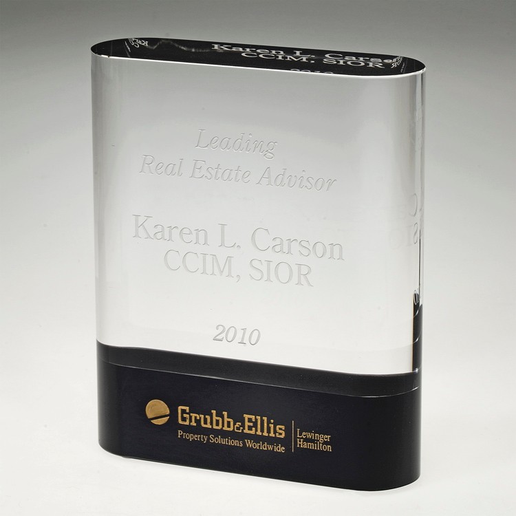 6" Nobility Crystal Award_D112CA 3