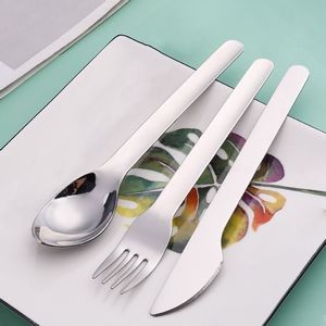 3 In 1 Portable Flatware Set Stainless Steel Fork Knife Spoon With Plastic Case 12