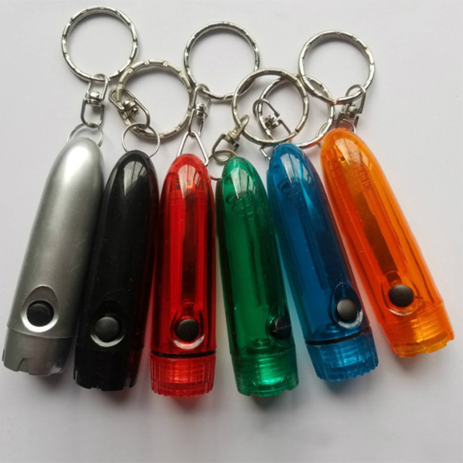 Sleek Cylinder Shaped Flash Light Keychain 3