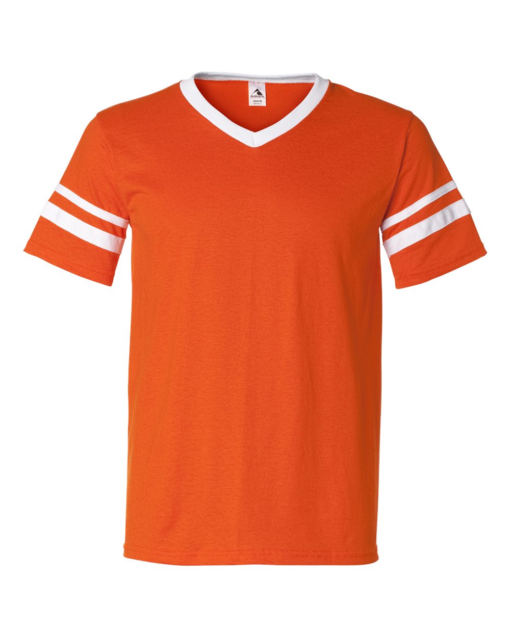 V-Neck Jersey with Striped Sleeves - 360 58