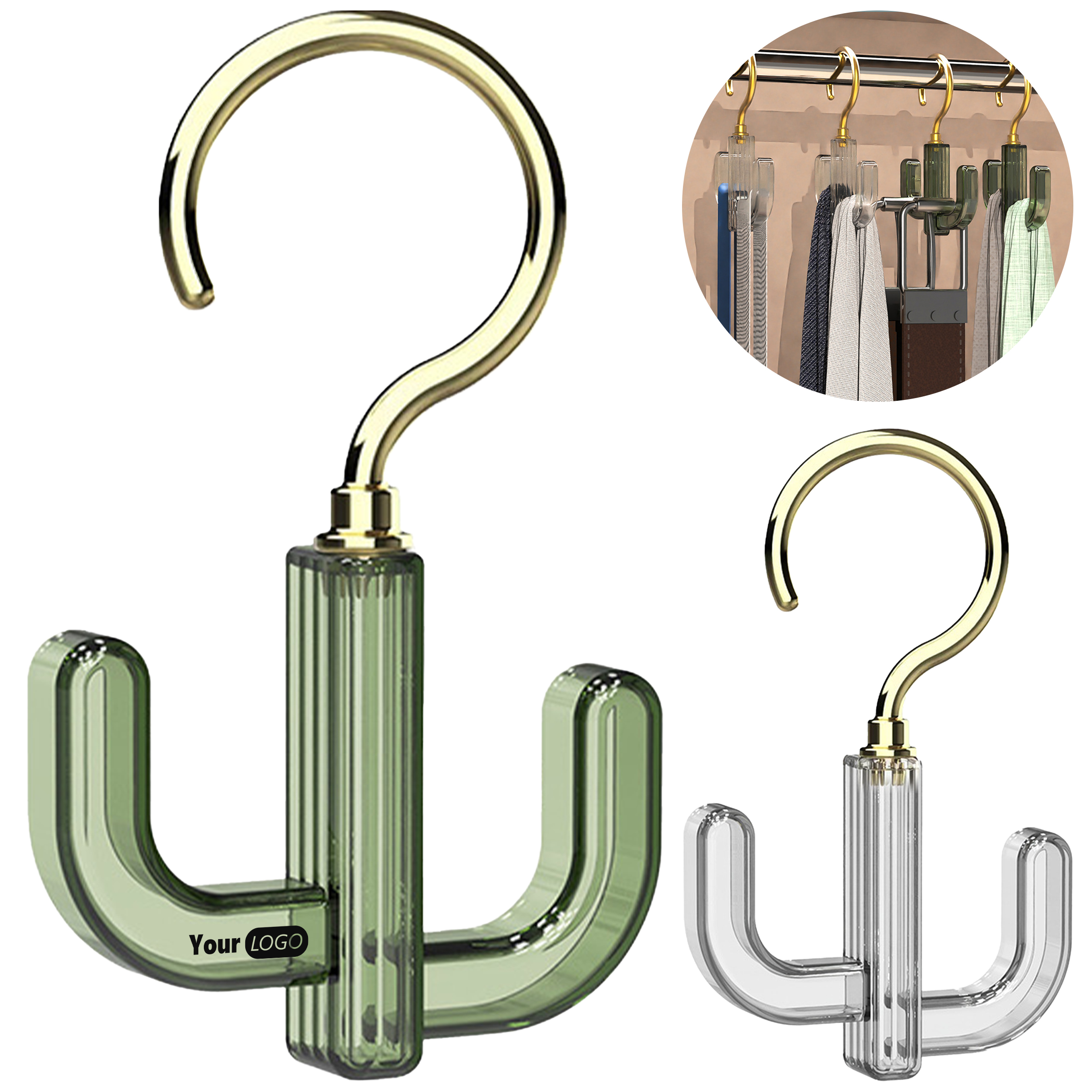 Abs Non Perforated Rotatable Hook Hanger 5