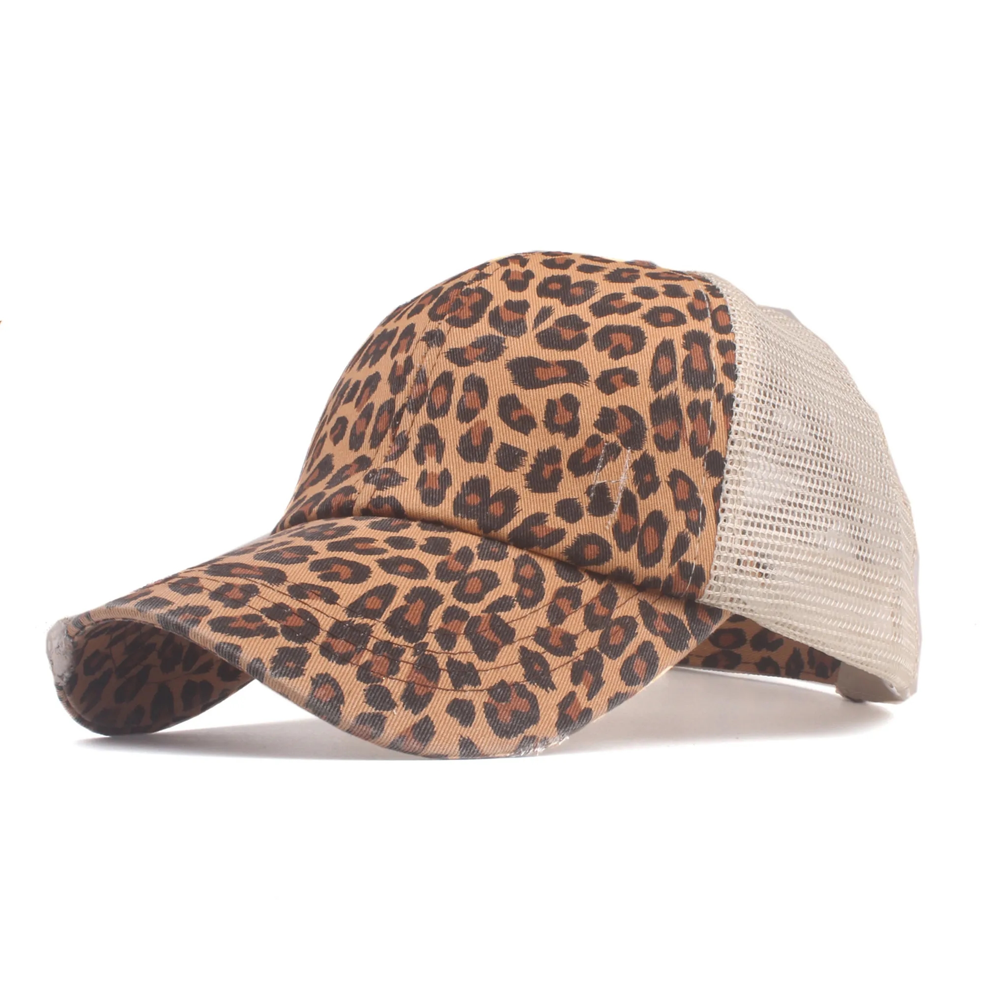 Washed Cotton Ponytail Baseball Cap 6