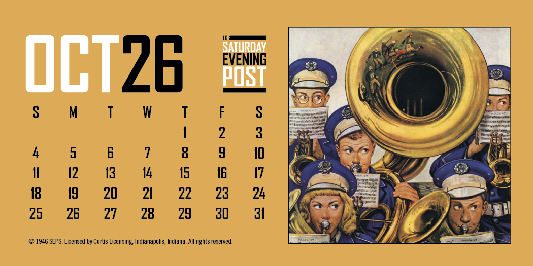 Triumph® Calendars The Saturday Evening Post Desk Calendar 21