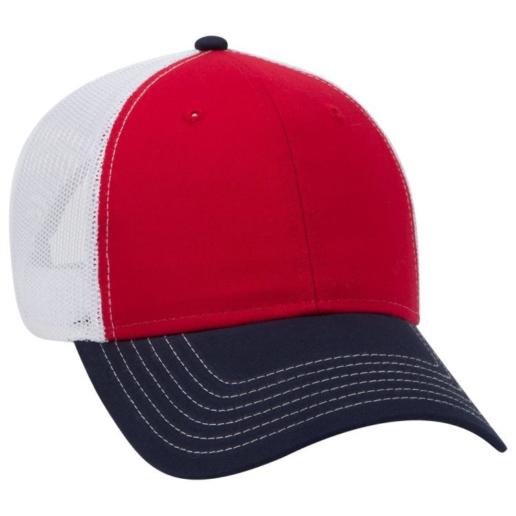 OTTO CAP® 6 Panel Low Profile Mesh Back Trucker Hat 141