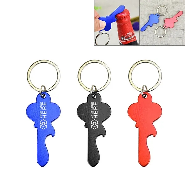 Custom Bottle Opener Keychain - Key Shape 2