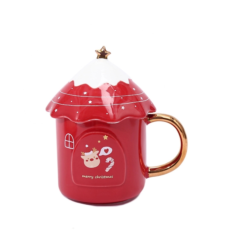 Christmas Tree Shaped Coffee Ceramic Mug 4