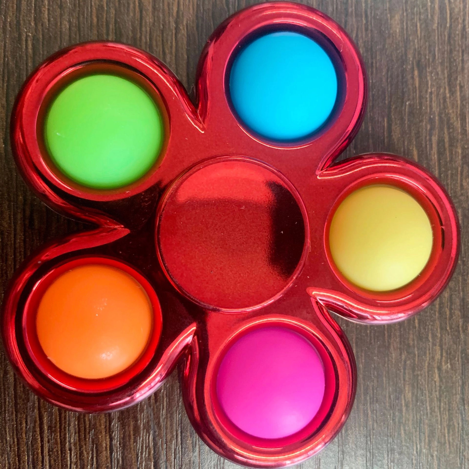 Push Pop Fidget Toy Anti-Stress Dimple Spinner 4