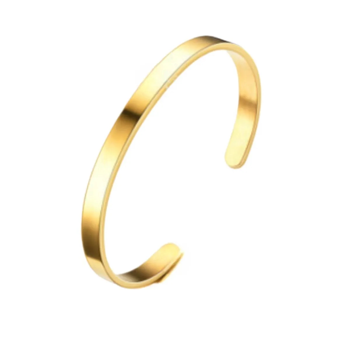 Titanium Steel C-Shaped Open Bracelet 5