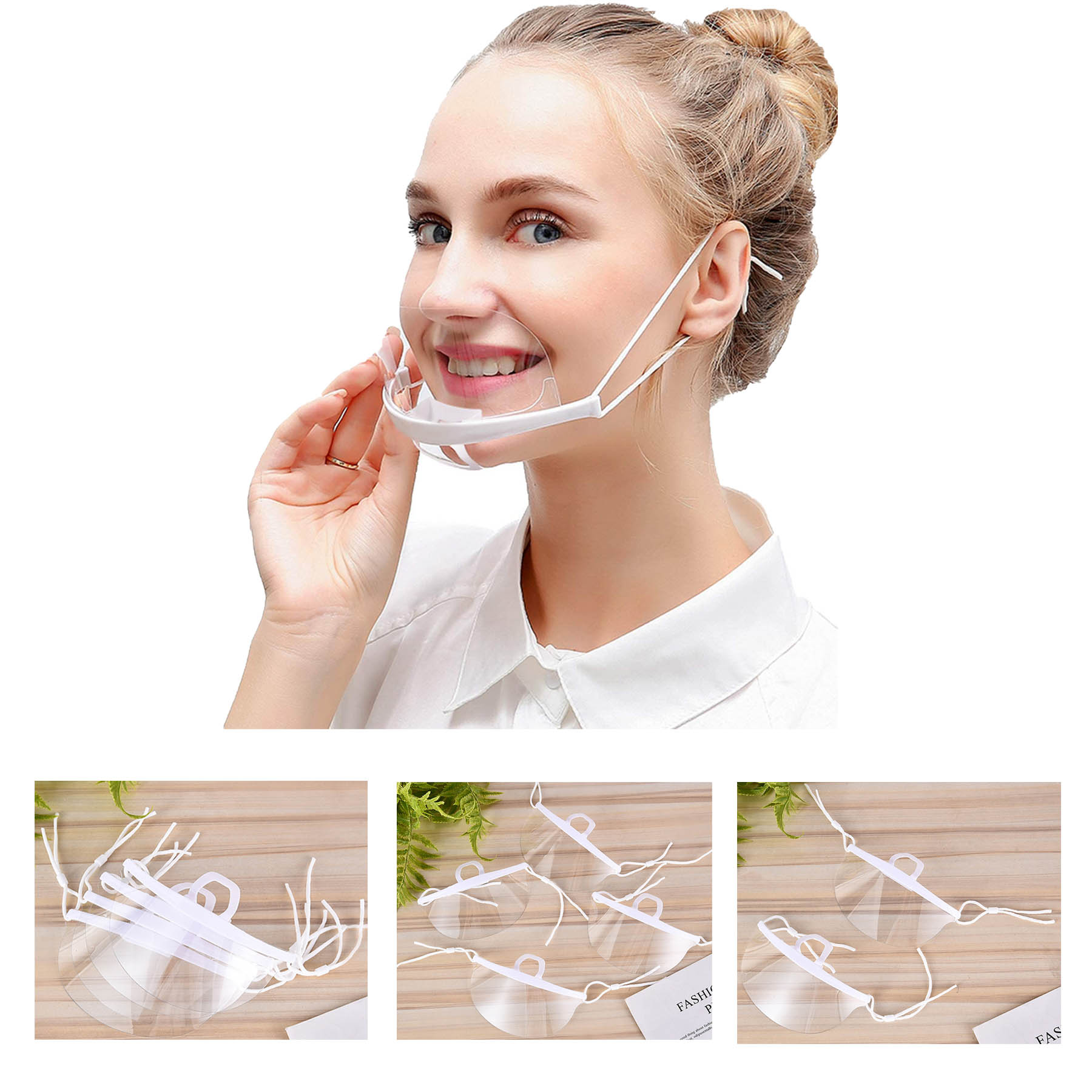 Disposable Transparent Mouth Shields 1