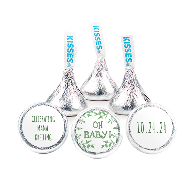 "Oh Baby" Shower Design - Hershey's Kisses w/ Full Color Label 1