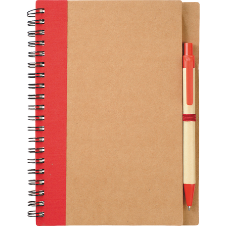 FSC® Mix 5" x 7" Eco Spiral Notebook with Pen 48