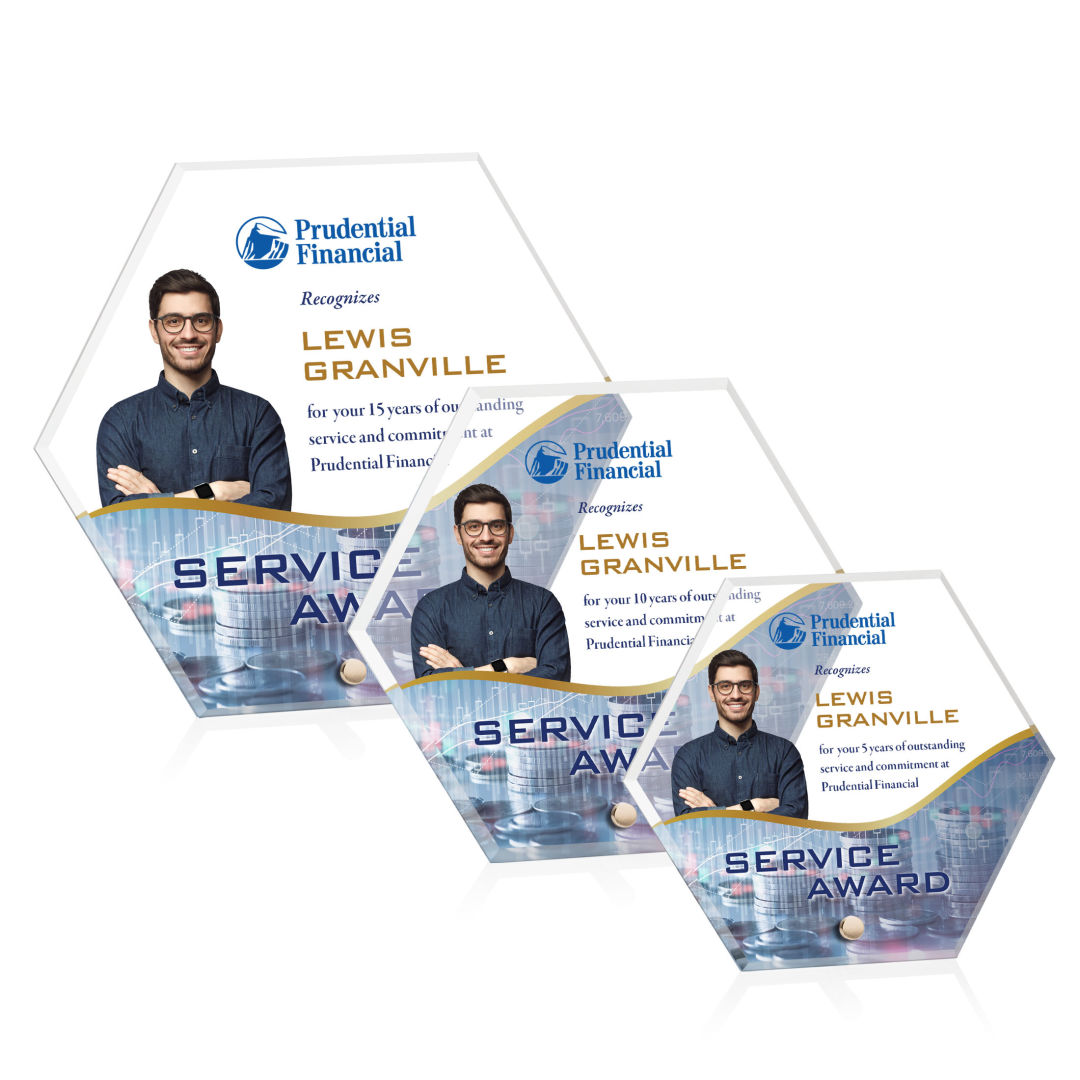 Polaris Hexagon VividPrint™ Award - Gold 6