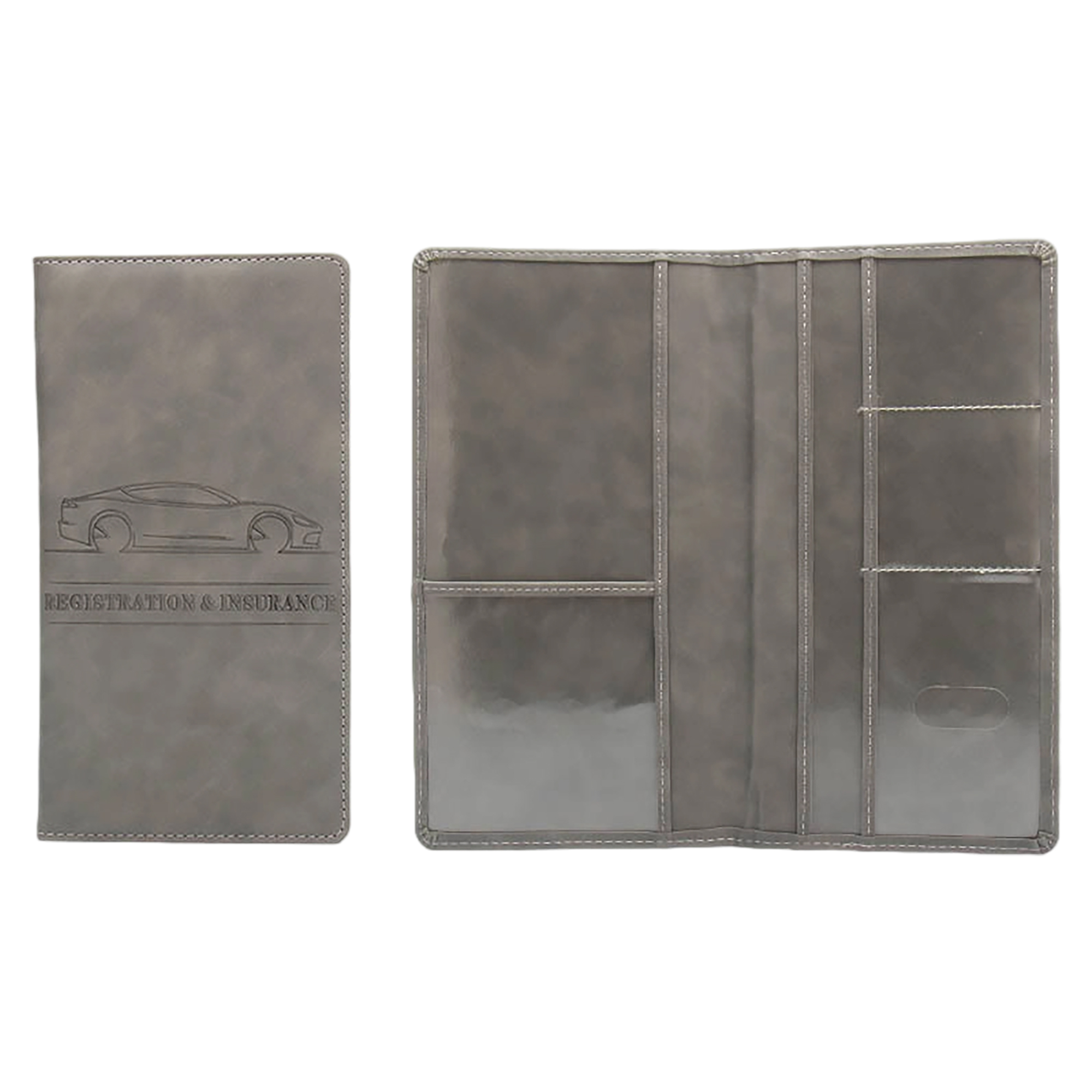 PU Leather Car Insurance Card Organizer Wallet 5