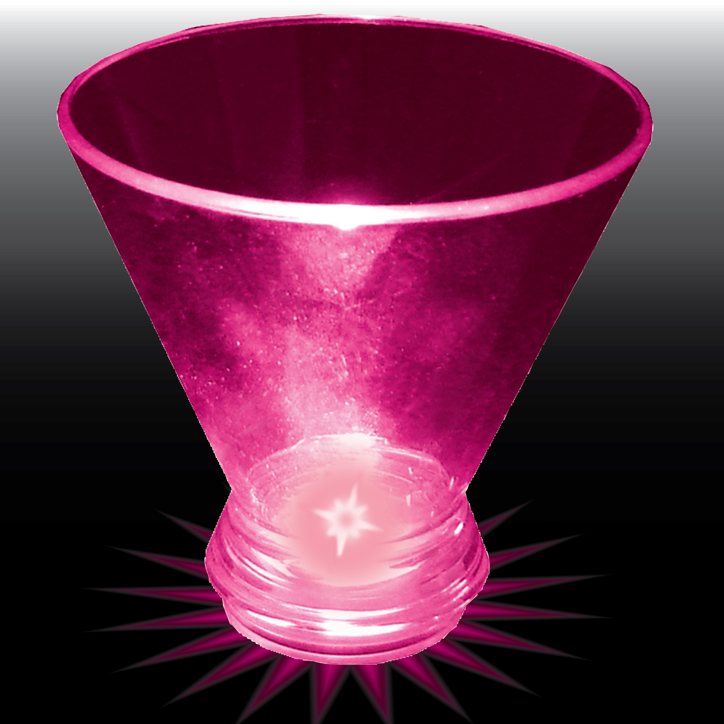 3oz Light Up Plastic Tapered Wine Sampler 10