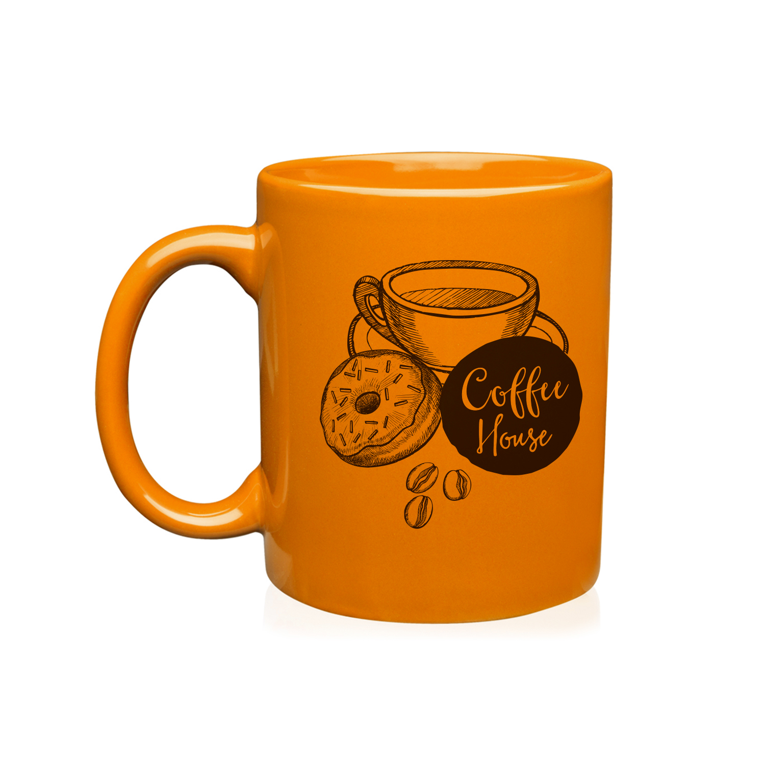 11 oz. Ceramic Custom Mug (1 Color Imprint) 12