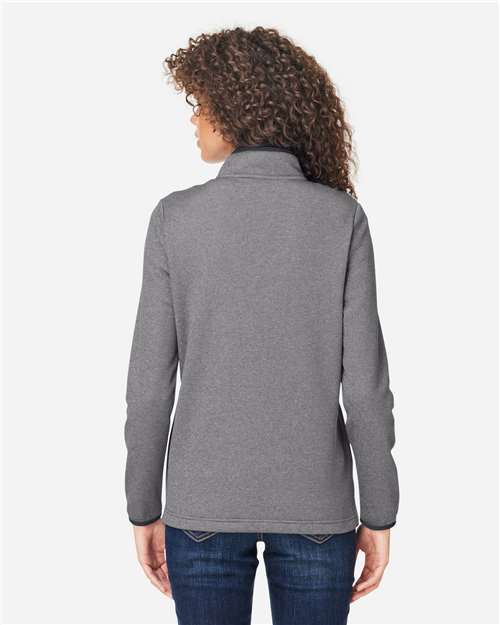 Women's Venture Heathered Stripe Quarter-Zip Pullover - CE73W 8