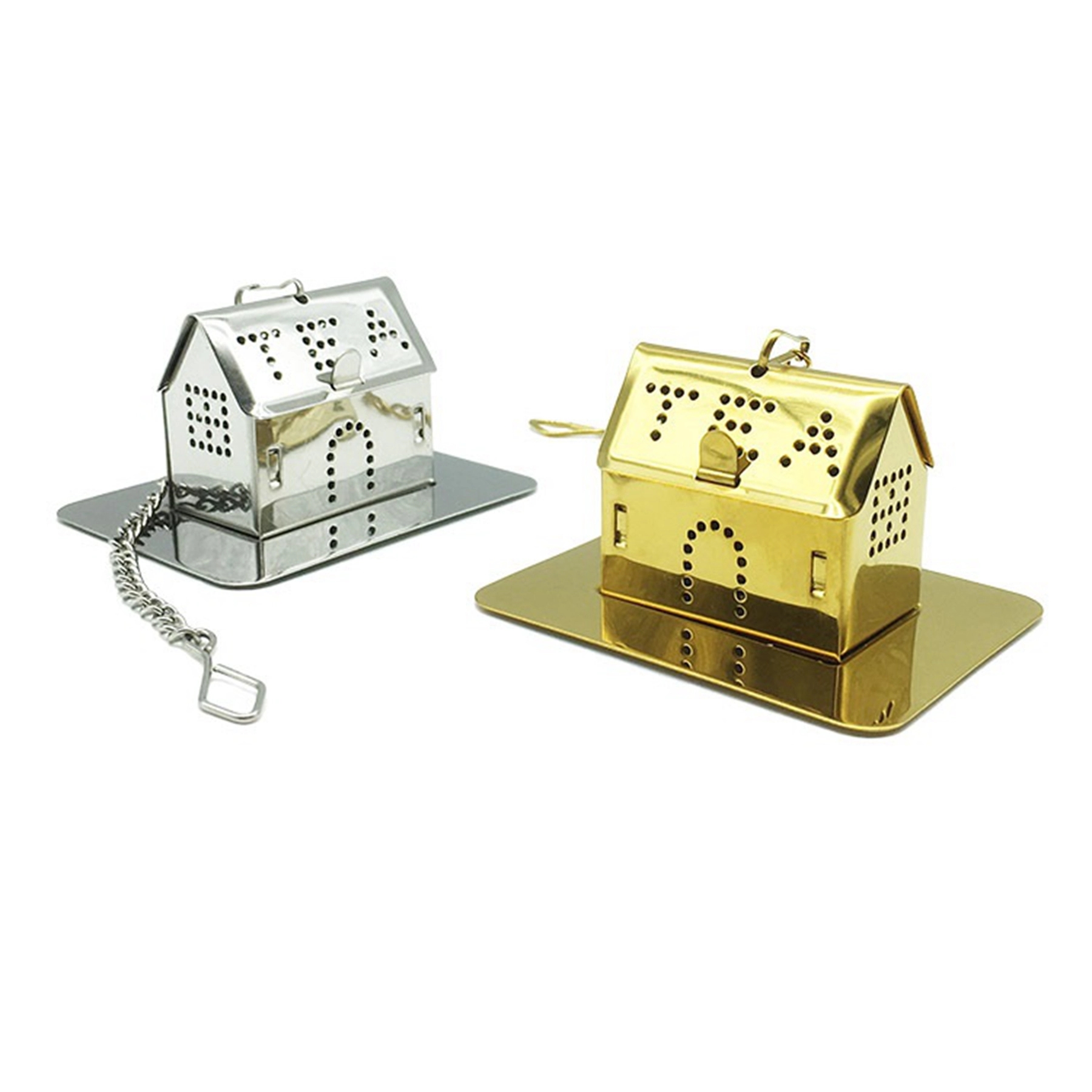 House shaped 304 Stainless Steel Tea Strainer 2