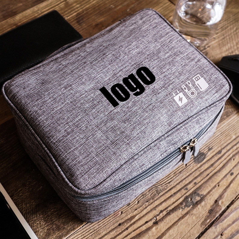 data cable storage bag travel power bank 2