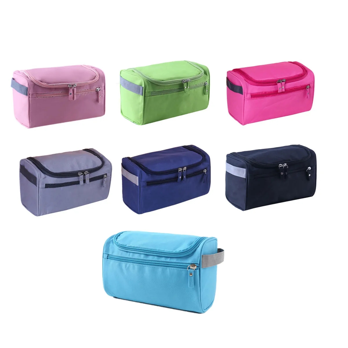 Portable Zipper Waterproof Cosmetic Toiletry Bag Kit 3