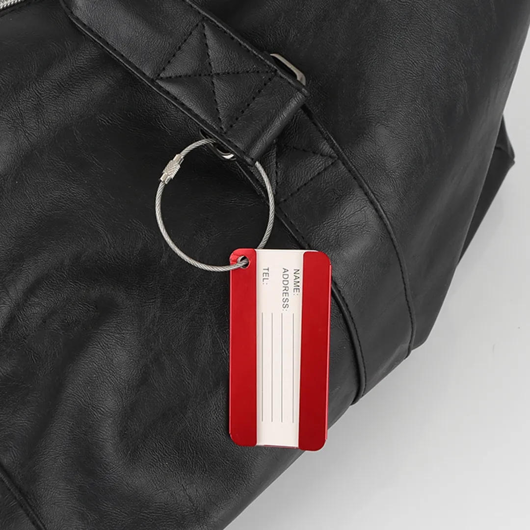 Square Aluminum Alloy Travel Luggage Tag 2