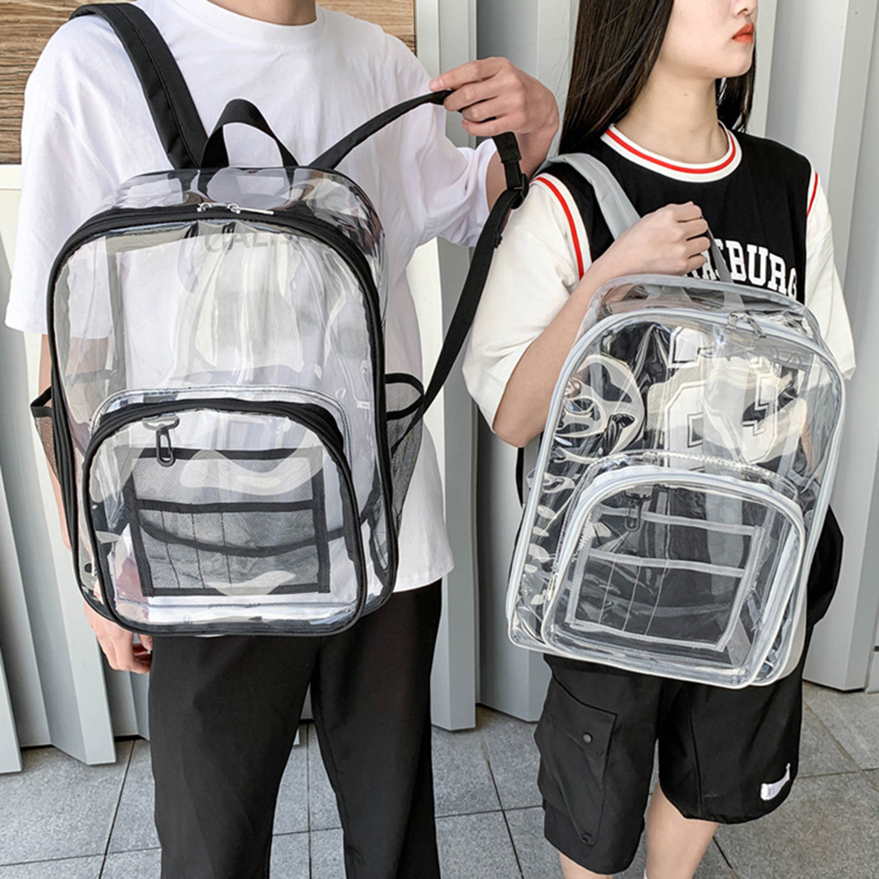 PVC Clear School Backpack 3