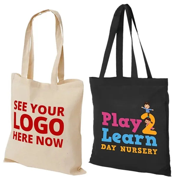 6oz Natural Cotton Canvas Tote Bag 6