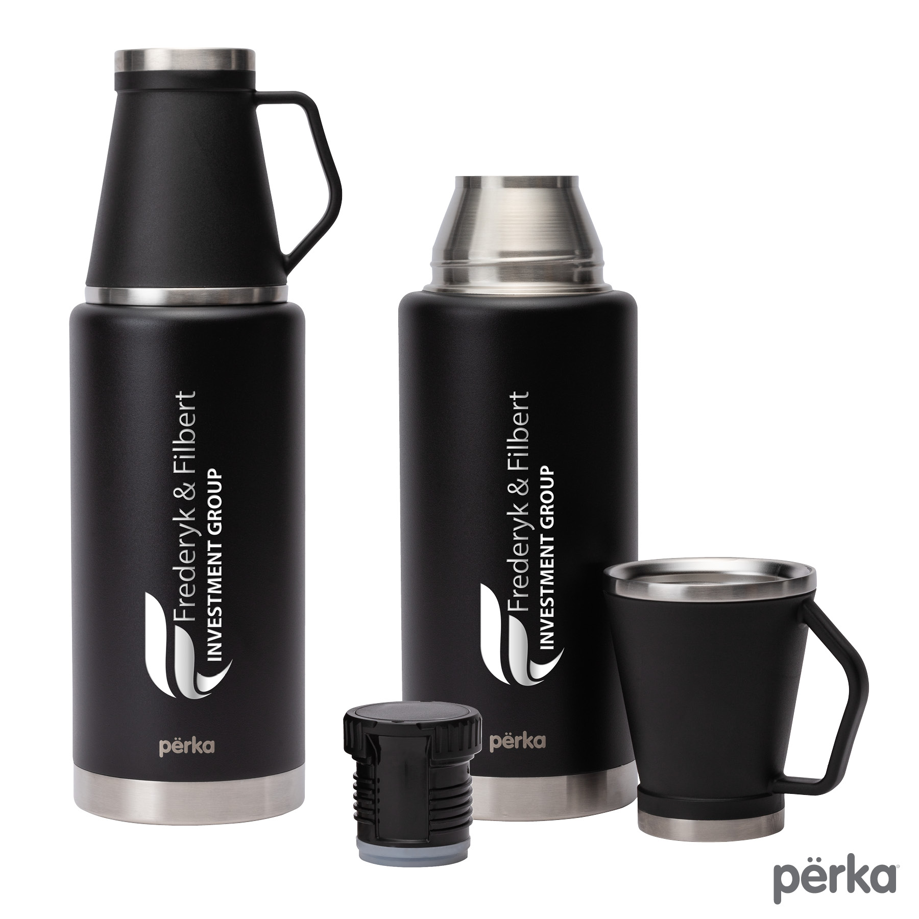 Perka® Rover 51 oz. Double Wall, Stainless Steel Growler w/ Cup 10