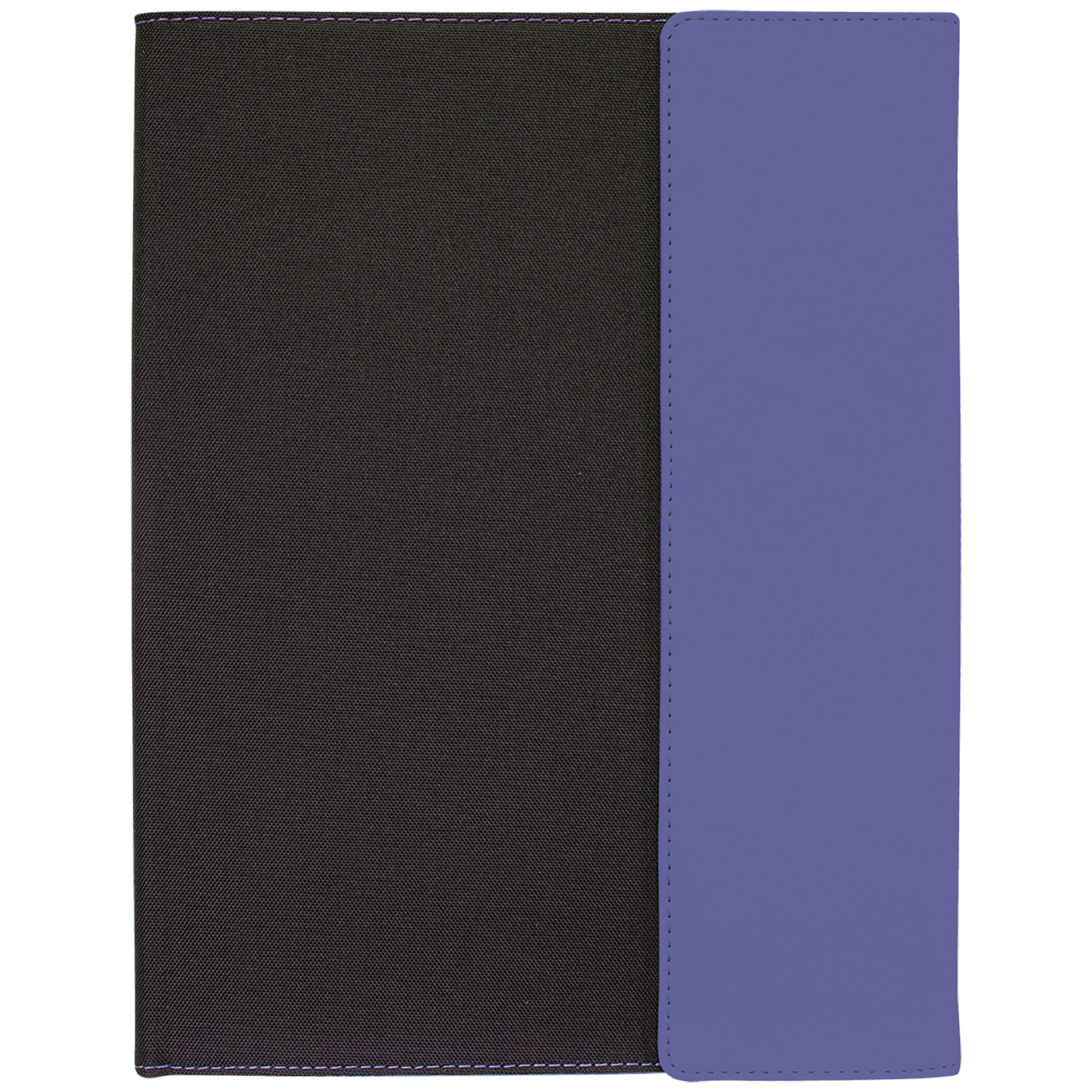 9" x 12" Purple Leatherette & Black Canvas Portfolio 5