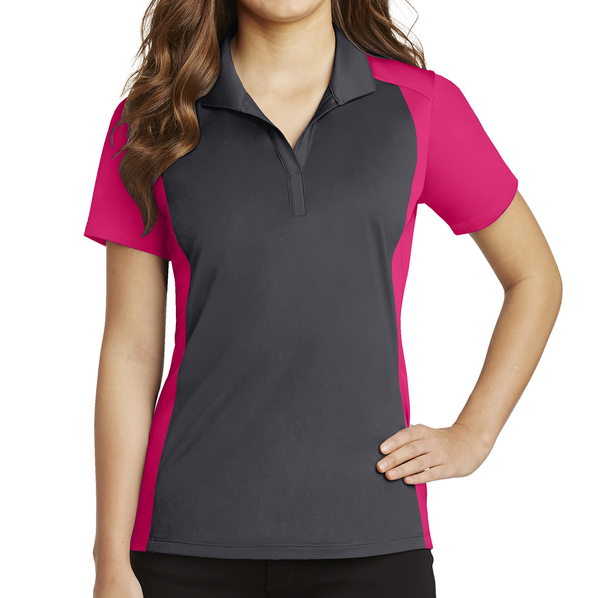 Sport-Tek® Ladies' Colorblock Micropiqué Sport-Wick® Polo 28